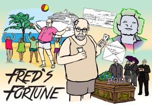 Fred's Fortune Poster | Illustration by Natalie Knowles